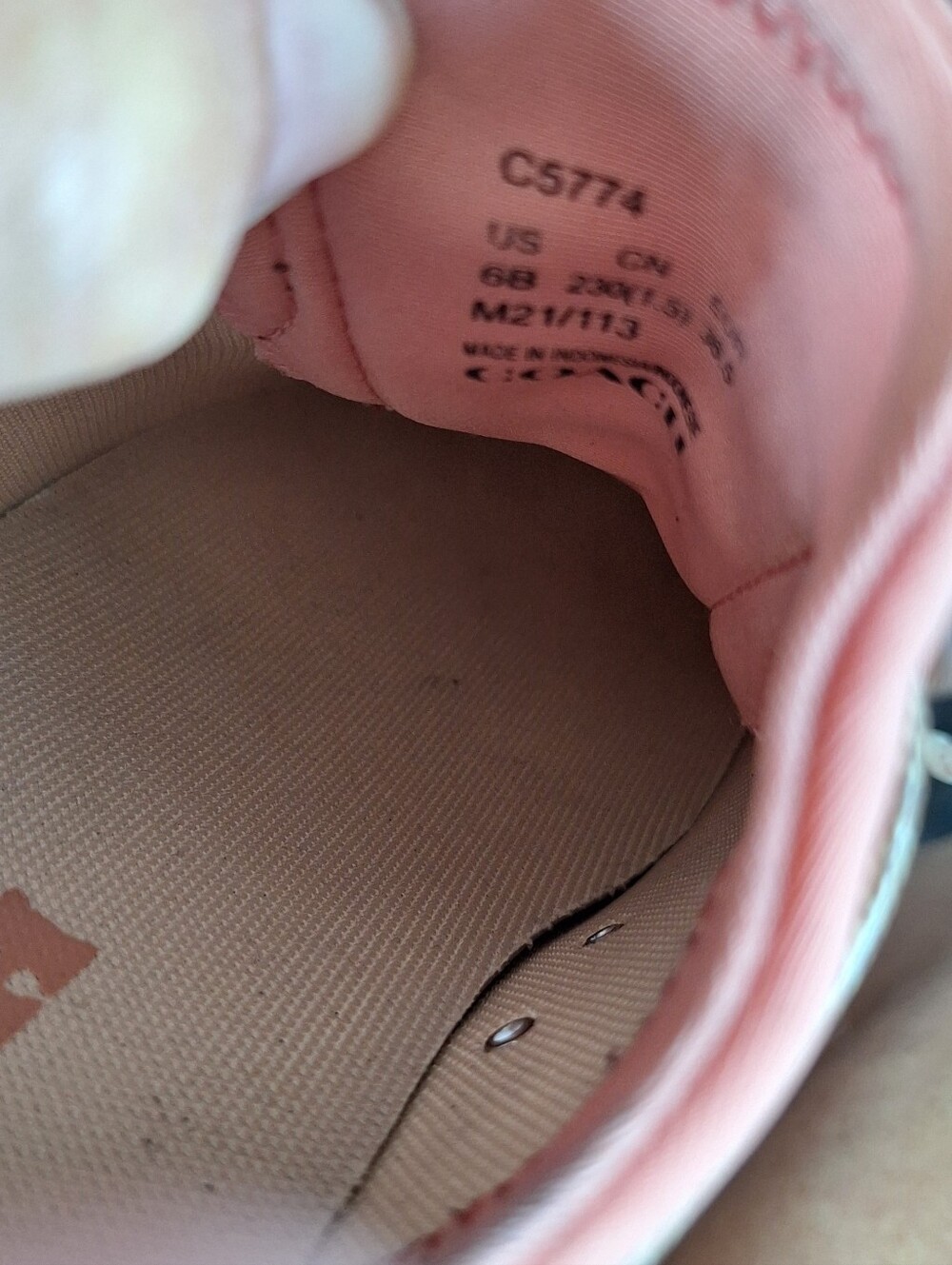 Coach C270 Sig Tech Runner Sneakers Khaki/Saddle Pink Women's Size 6B - Picture 6 of 7